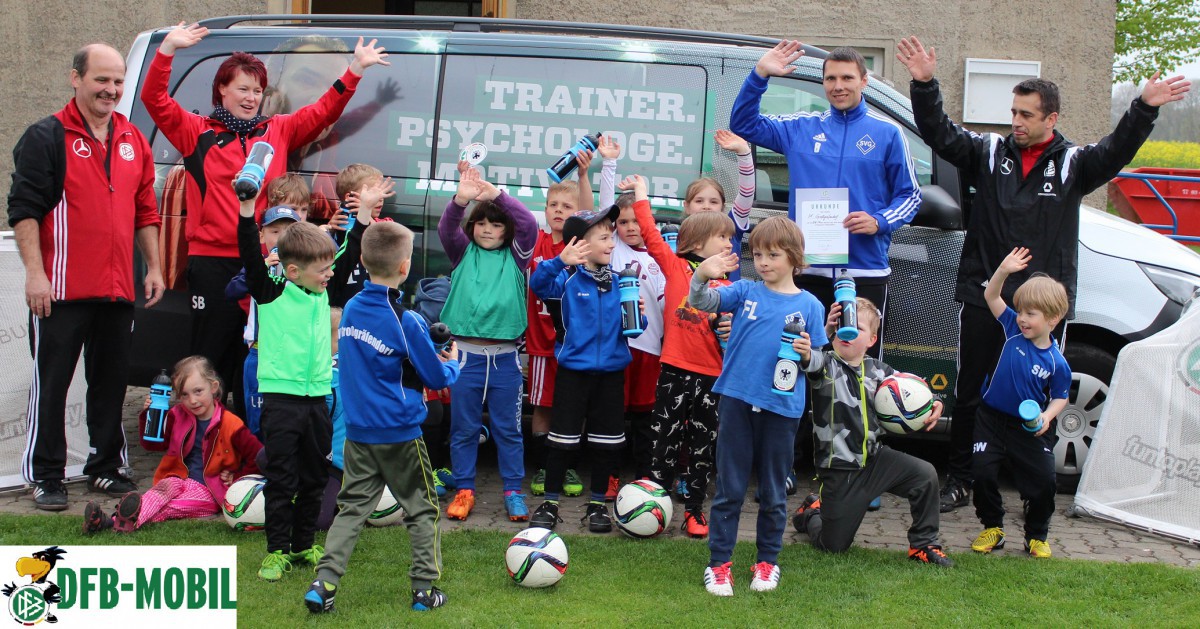 SVG-Bambinifußballer trainierten mit dem DFB-Mobil