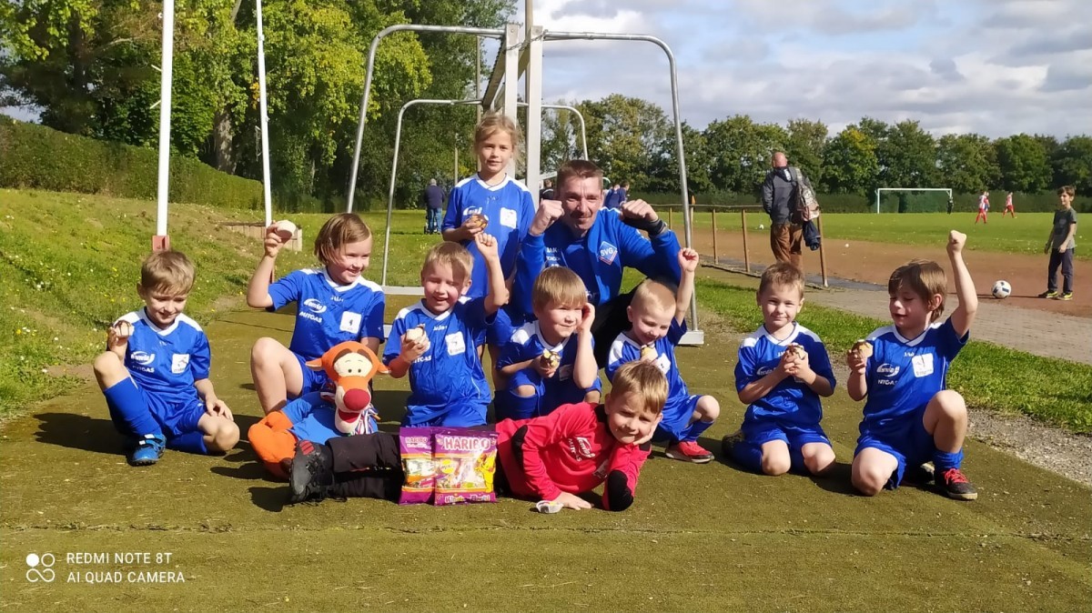 Minibambini überraschen bei ihrem 1. Turnier in Wiehe