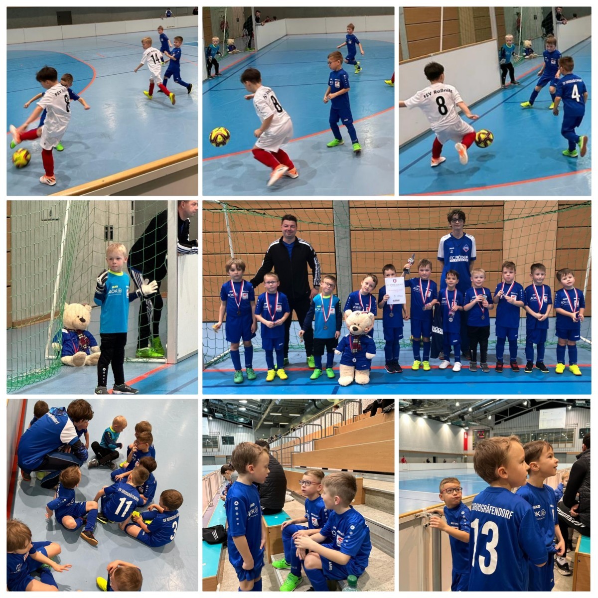 Erstes Hallenturnier unseres sehr jungen Bambiniteams