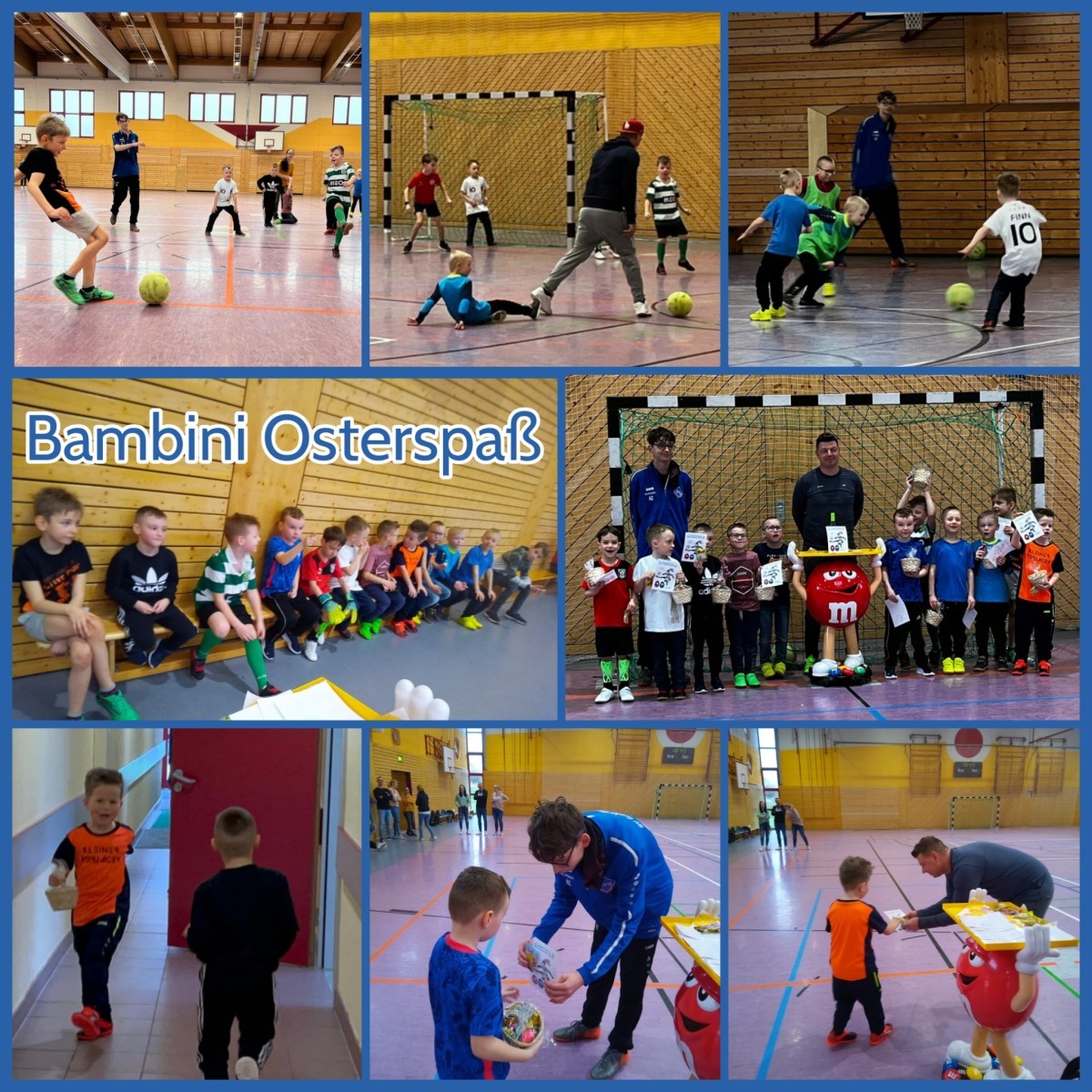 Osterfeier der Bambini am Sonntag, den 02.04. in der Schafstädter Turnhalle