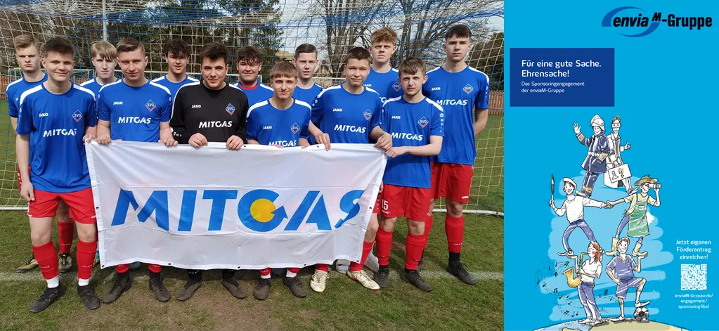 MITGAS sponsert neue Trikots für SV Großgräfendorf