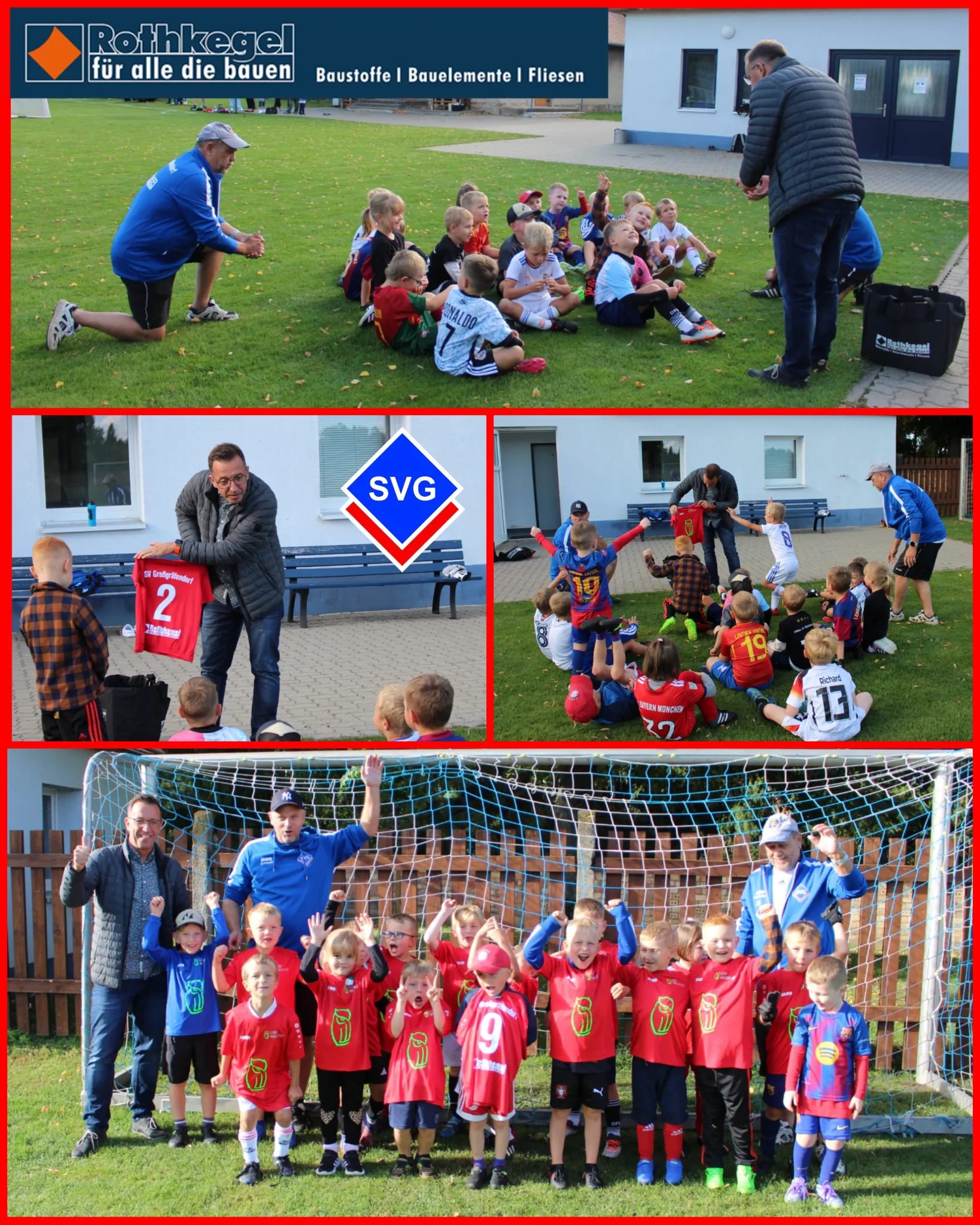 Rothkegel belohnt SVG-Bambini mit schicken Trikots für Titel-Hattrick