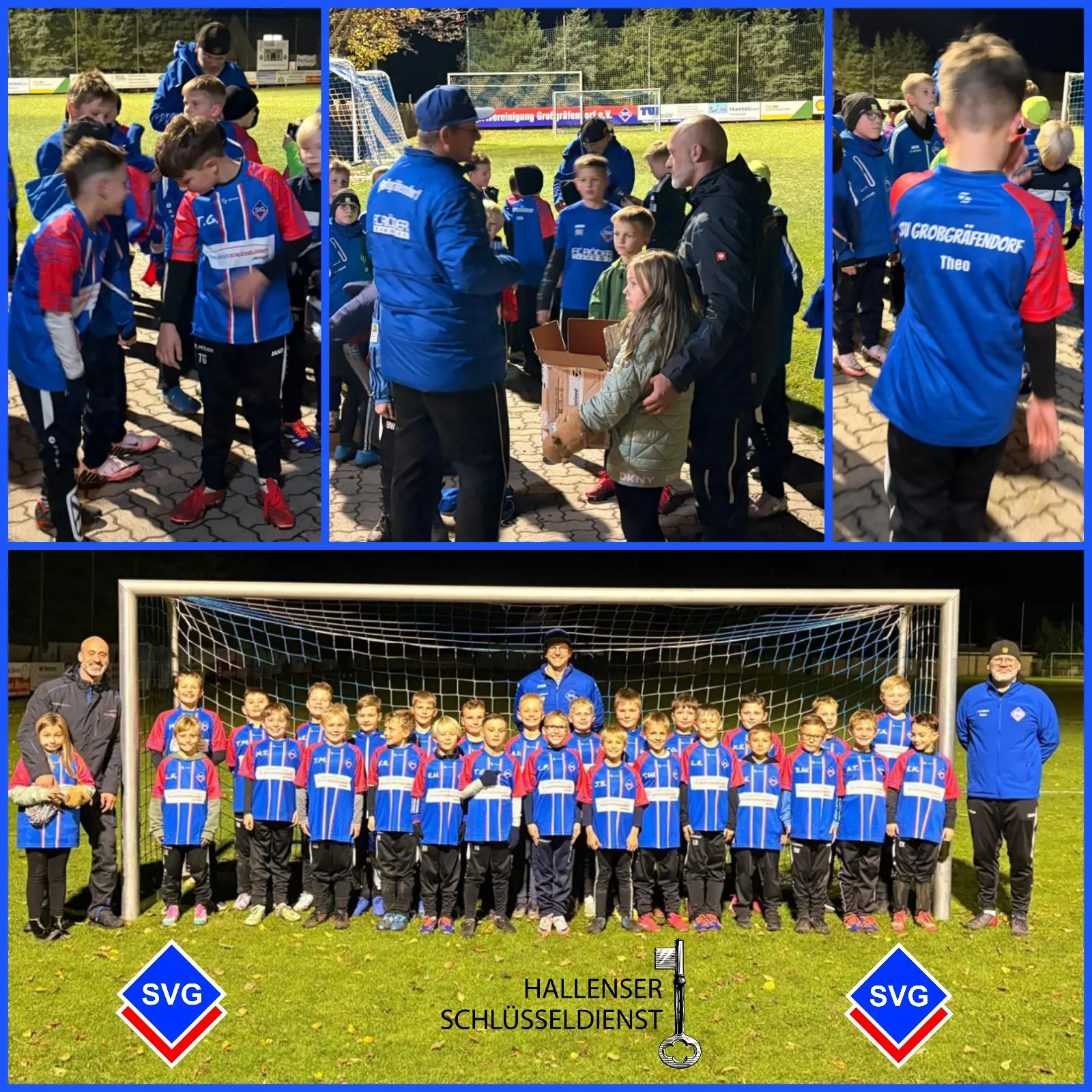 Hallenser Schlüsseldienst sponsert Trainingstrikots für E2- & E3-Junioren