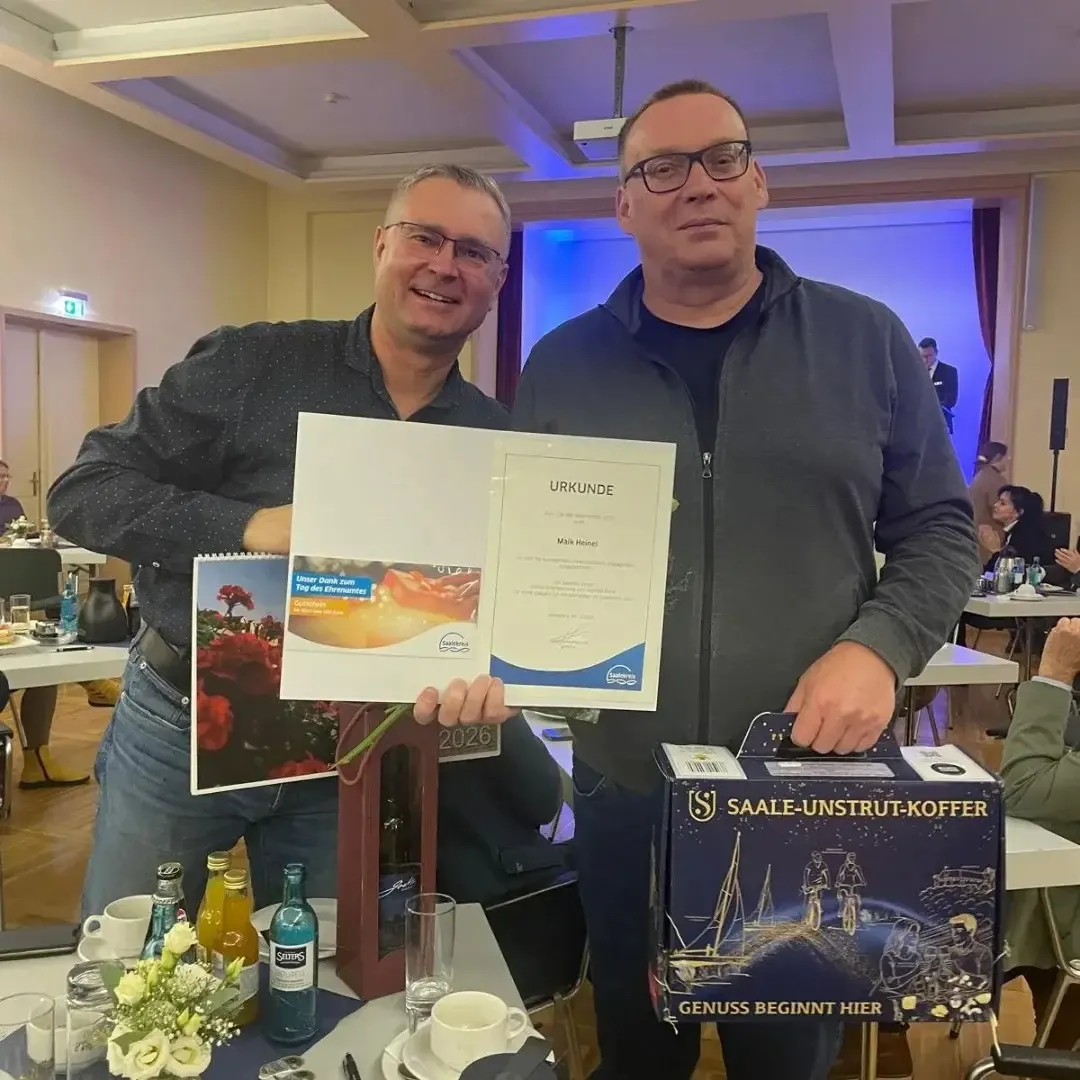 Ehrenamtsauszeichnung für Maik Heinel