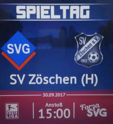 30.09.2017 SV Großgräfendorf vs. SV Zöschen