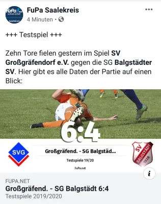 27.07.2019 SV Großgräfendorf vs. Balgstädt/Laucha II